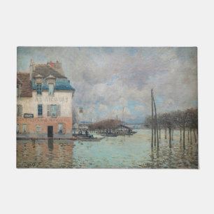 Alfred Sisley - Flood at Port-Marly 1876 Doormat
