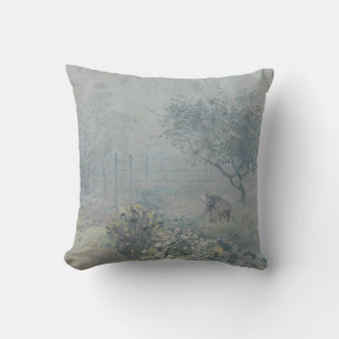 Alfred Sisley - Fog, Voisins Cushion