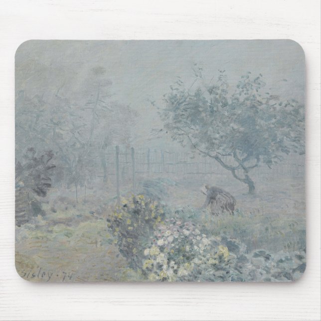 Alfred Sisley - Fog, Voisins Mouse Mat (Front)