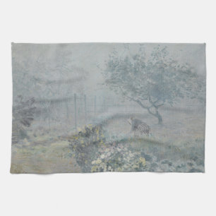 Alfred Sisley - Fog, Voisins Tea Towel