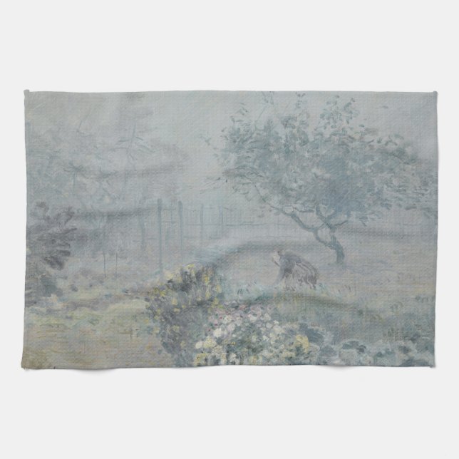 Alfred Sisley - Fog, Voisins Tea Towel (Horizontal)