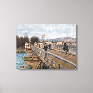 Alfred Sisley - Footbridge at Argenteuil Canvas Print