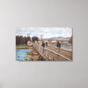Alfred Sisley - Footbridge at Argenteuil Canvas Print