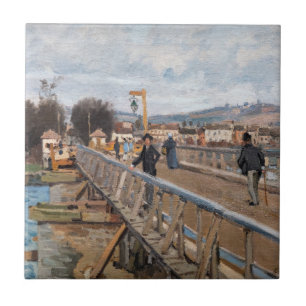 Alfred Sisley - Footbridge at Argenteuil Tile