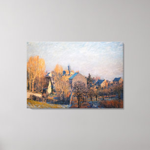 Alfred Sisley - Frosty Morning in Louveciennes Canvas Print