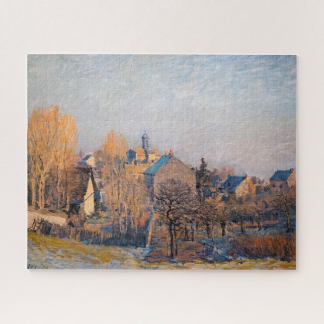 Alfred Sisley - Frosty Morning in Louveciennes Jigsaw Puzzle (Horizontal)