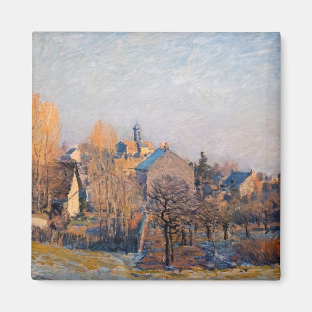 Alfred Sisley - Frosty Morning in Louveciennes Magnet (Front)