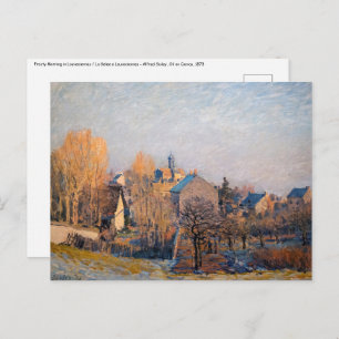 Alfred Sisley - Frosty Morning in Louveciennes Postcard