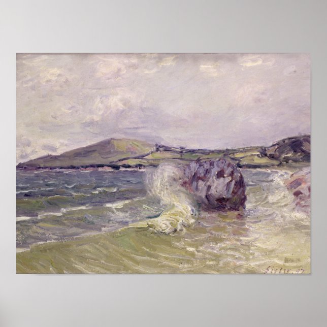 Alfred Sisley | Lady's Cove, Langland Bay, Le Mati Poster (Front)