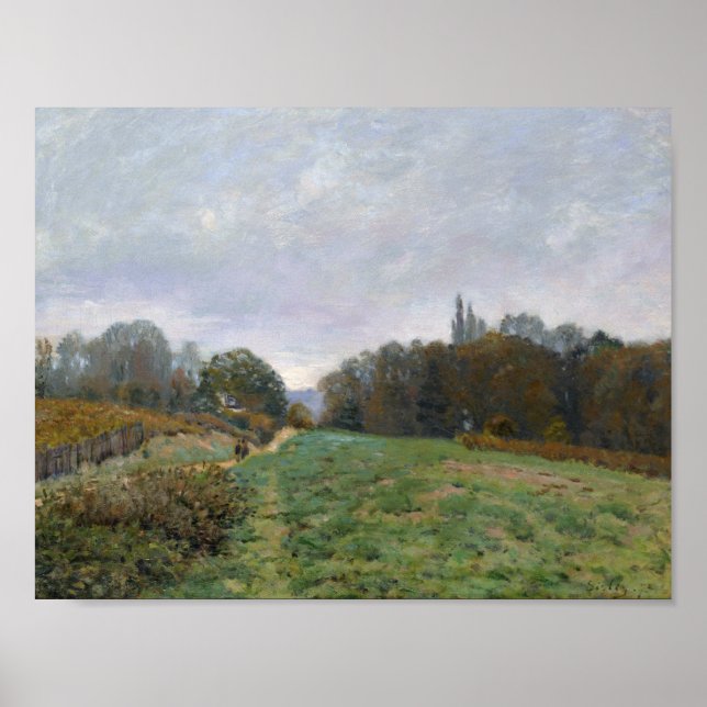 Alfred Sisley - Landscape at Louveciennes Poster (Front)