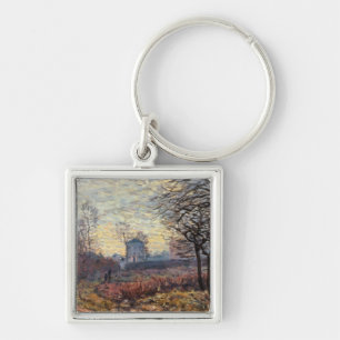 Alfred Sisley Landscape near Louveciennes Key Ring