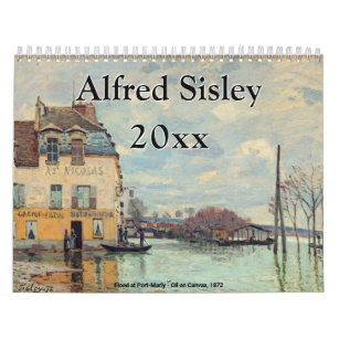 Alfred Sisley Masterpieces Selection Calendar