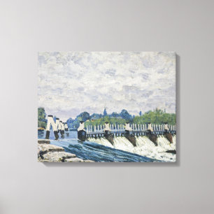 Alfred Sisley - Molesey Weir, Hampton Court Canvas Print
