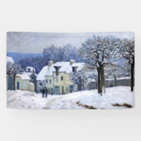 Alfred Sisley - Place Chenil in Marly, Snow Effect