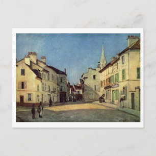 Alfred Sisley - Platz in Argenteuil 1872 Oil Print Postcard