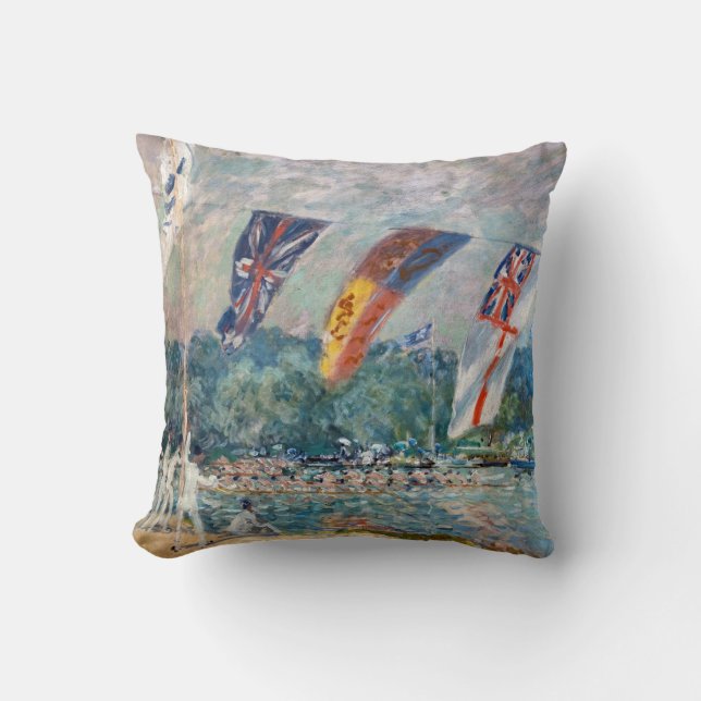 Alfred Sisley - Regatta at Molesey Cushion (Front)