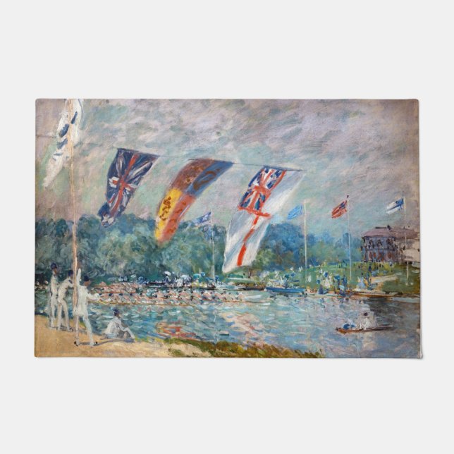 Alfred Sisley - Regatta at Molesey Doormat (Front)