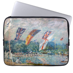 Alfred Sisley - Regatta at Molesey Laptop Sleeve