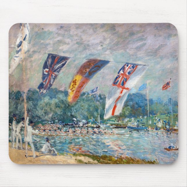 Alfred Sisley - Regatta at Molesey Mouse Mat (Front)