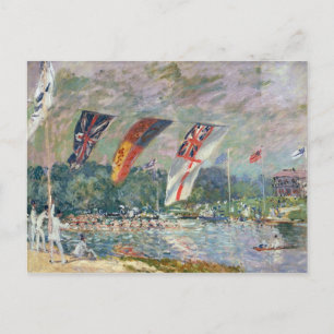 Alfred Sisley Regatta at Molesey Postcard