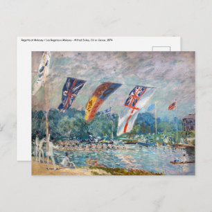 Alfred Sisley - Regatta at Molesey Postcard