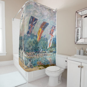 Alfred Sisley - Regatta at Molesey Shower Curtain
