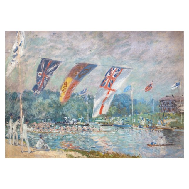 Alfred Sisley - Regatta at Molesey Tablecloth (Front (Horizontal))