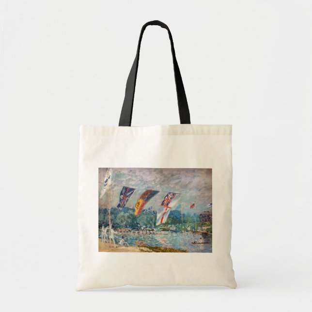 Alfred Sisley - Regatta at Molesey Tote Bag (Front)