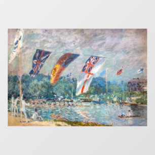 Alfred Sisley - Regatta at Molesey Window Cling