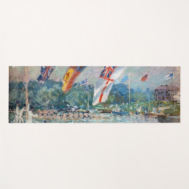 Alfred Sisley - Regatta at Molesey Yoga Mat (Front (Horizontal))