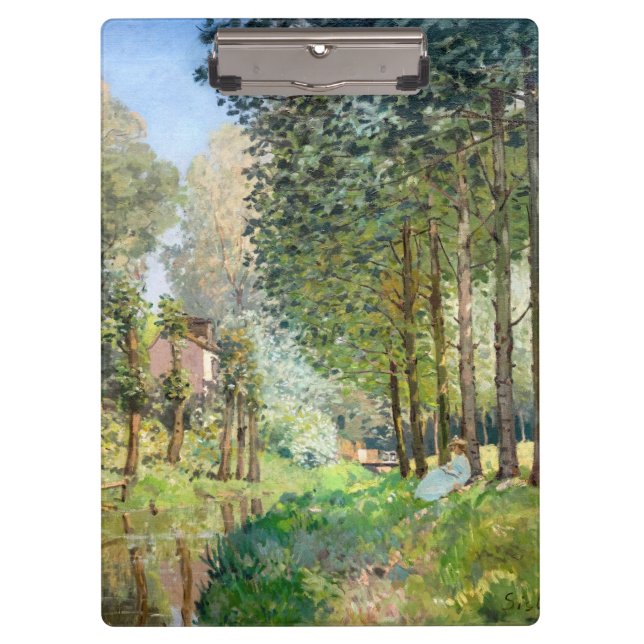 Alfred Sisley - Rest along the Stream Clipboard (Front)
