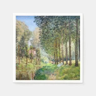 Alfred Sisley - Rest along the Stream Napkin