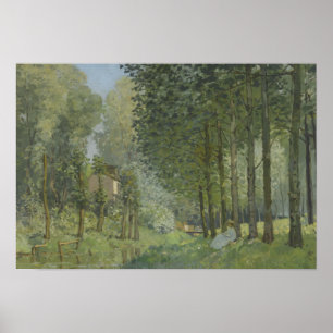 Alfred Sisley - Rest along the Stream Poster