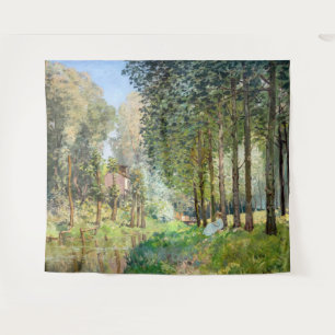 Alfred Sisley - Rest along the Stream Tapestry