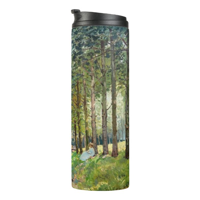 Alfred Sisley - Rest along the Stream Thermal Tumbler (Rotated Right)