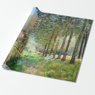 Alfred Sisley - Rest along the Stream Wrapping Paper