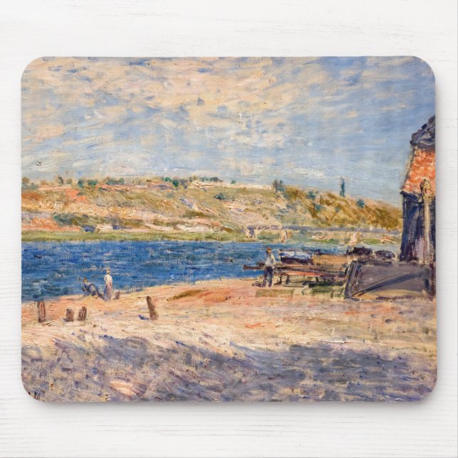 Alfred Sisley - River Banks at Saint-Mammes Mouse Mat (Front)