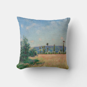 Alfred Sisley - Sahurs Meadows in Morning Sun Cushion