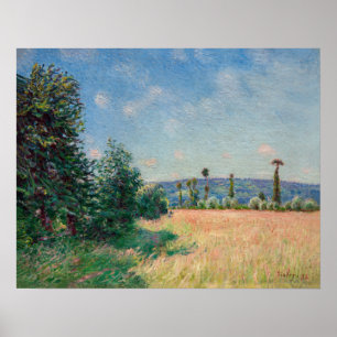 Alfred Sisley - Sahurs Meadows in Morning Sun Poster