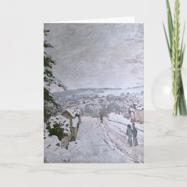 ALFRED SISLEY - SNOW AT LOUVECIENNES HOLIDAY CARD (Front)