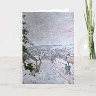ALFRED SISLEY — SNOW AT LOUVECIENNES HOLIDAY CARD