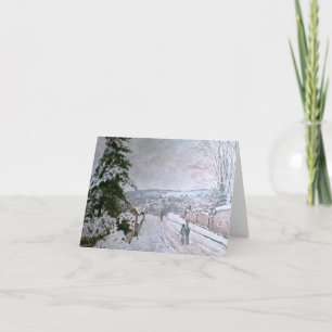 ALFRED SISLEY — SNOW AT LOUVECIENNES HOLIDAY CARD