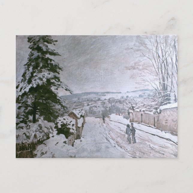 ALFRED SISLEY - SNOW AT LOUVECIENNES POSTCARD (Front)