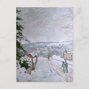 ALFRED SISLEY - SNOW AT LOUVECIENNES POSTCARD