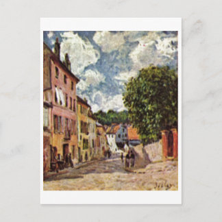 Alfred Sisley - Straße in Moret-Sur-Loing 1892 Postcard