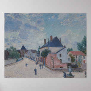 Alfred Sisley - Street in Moret Poster