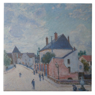 Alfred Sisley - Street in Moret Tile