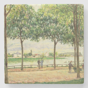 Alfred Sisley   Street of Spanish Chestnut Trees Stone Coaster