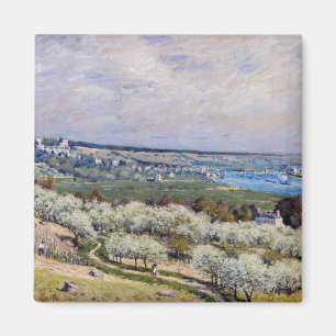 Alfred Sisley - Terrace at Saint-Germain, Spring Magnet