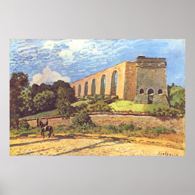 Alfred Sisley The Aqueduct of Marly Poster (Front)